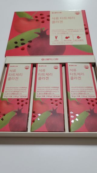 서울약사신협_석류 타트체리 콜라겐_10g x 30포 — 5점을 준 리뷰어가 2021년 7월 올린 사용 사진