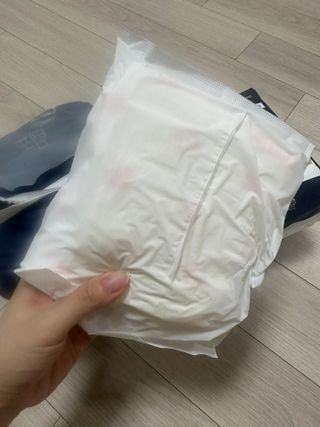 N[템포 ] 패드 내추럴 순면 입는 오버나이트 5P * 2개 — 4.5점을 준 리뷰어가 2024년 1월 올린 사용 사진