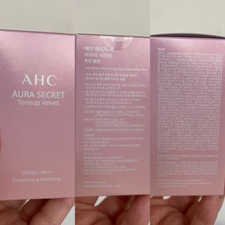 AHC 아우라 시크릿 톤업 벨벳 — 4점을 준 리뷰어가 2021년 4월 올린 사용 사진