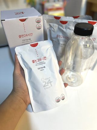 클린24시간 1BOX(5포) + 전용보틀(500ml) — 5점을 준 리뷰어가 2023년 2월 올린 사용 사진