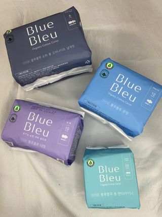 블루블루 유기농 순면 커버 생리대 — 5점을 준 리뷰어가 2021년 1월 올린 사용 사진