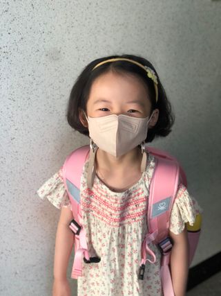 애니가드키즈 라이트 소형 5컬러 각 10매입 [크리미베이지, 코튼핑크, 블루레이크, 페일로즈, 민트그린] — 5점을 준 리뷰어가 2022년 6월 올린 사용 사진