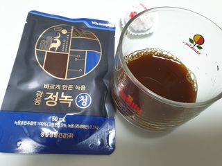 광동생활건강 [광동] 바르게 만든 녹용, 광동정녹청 — 4.5점을 준 리뷰어가 2021년 11월 올린 사용 사진