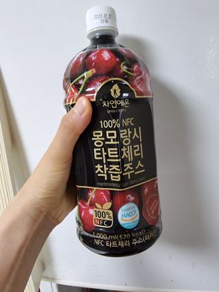 자연에온 몽모랑시 타트체리 3종 세트 구성 - 저분자콜라겐젤리, NFC 착즙주스 — 5점을 준 리뷰어가 2021년 7월 올린 사용 사진