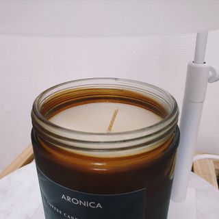 아로니카 라지자 커피캔들 500g 4종 — 5점을 준 리뷰어가 2023년 1월 올린 사용 사진