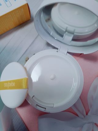 소이베베X신비아파트 모이스쳐 선팩트 SPF50+ PA+++ — 5점을 준 리뷰어가 2023년 4월 올린 사용 사진