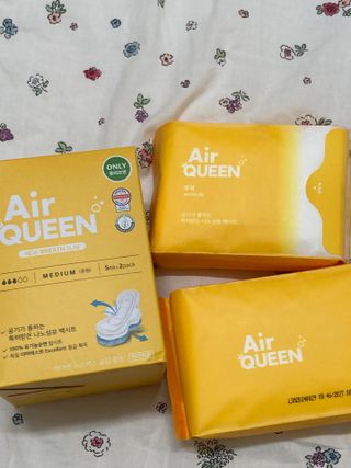 에어퀸 뉴브레스 유기농 생리대 4종 (팬티라이너 20P + 중형 10P + 대형 10P + 오버나이트 8P)_체험단 2차 — 5점을 준 리뷰어가 2024년 11월 올린 사용 사진