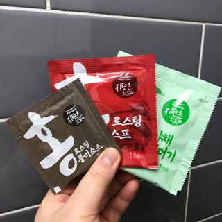 [풀무원] 자연은맛있다 정면, 백면, 홍면  세트 — 5점을 준 리뷰어가 2021년 4월 올린 사용 사진
