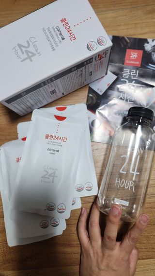 클린24시간 1BOX(5포) + 전용보틀(500ml) — 4점을 준 리뷰어가 2023년 6월 올린 사용 사진
