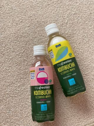 더그레잇티 콤부차 [매일유업] 더그레잇티 44kcal 콤부차 300ml *12개입 (오리지널 6개+베리리치 6개) — 5점을 준 리뷰어가 2023년 7월 올린 사용 사진