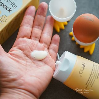 ★N쇼핑 헤어팩 1위★ 리하 에그 화이트 극손상 무실리콘 트리트먼트 헤어팩 — 5점을 준 리뷰어가 2022년 6월 올린 사용 사진