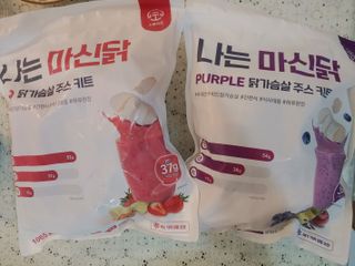 수플먼트 나는 마신닭!! 닭가슴살 주스키트, 먹기 힘들었던 닭가슴살 이제는 마시자 — 5점을 준 리뷰어가 2023년 1월 올린 사용 사진