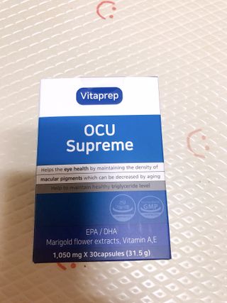 뉴트리션팩토리 비타프렙 오큐슈프림 루테인 오메가3 1050mg — 5점을 준 리뷰어가 2021년 6월 올린 사용 사진