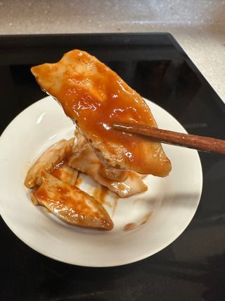 한끼통살 슬라이스 닭가슴살 — 5점을 준 리뷰어가 2023년 2월 올린 사용 사진