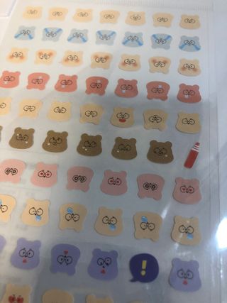 리훈 곰부 체크리스트+ 곰부 리무버블스티커 1장 — 5점을 준 리뷰어가 2021년 5월 올린 사용 사진
