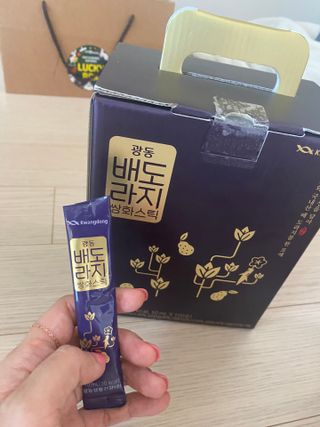 광동생활건강 나우 [광동] 배도라지 쌍화스틱 10mL x 100포 — 5점을 준 리뷰어가 2023년 3월 올린 사용 사진