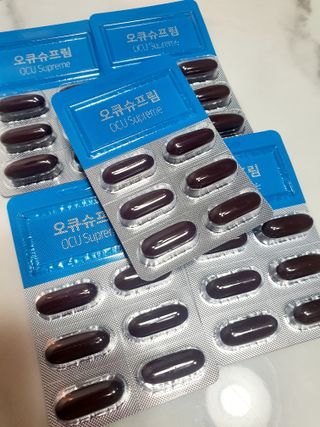뉴트리션팩토리 비타프렙 오큐슈프림 루테인 오메가3 1050mg — 5점을 준 리뷰어가 2021년 9월 올린 사용 사진