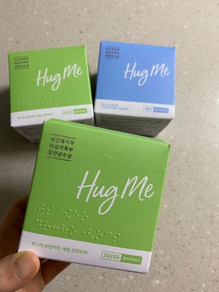 허그미 유기농 순면커버 팬티라이너 + 울트라라이너 — 5점을 준 리뷰어가 2021년 8월 올린 사용 사진