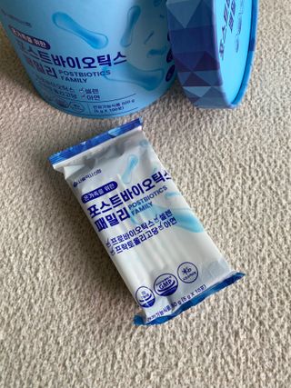 서울약사신협_포스트바이오틱스패밀리_5g x 100포 — 5점을 준 리뷰어가 2021년 5월 올린 사용 사진