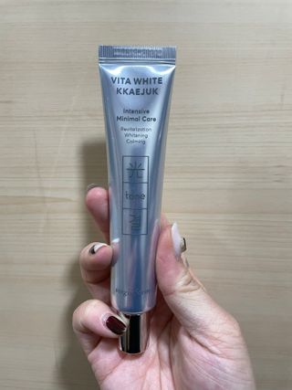 라이브용 [NEW_버진팜스 깨죽크림] 쓱- 바르면 잡티가 사라지는 광/톤/결 비타민크림 — 5점을 준 리뷰어가 2021년 10월 올린 사용 사진