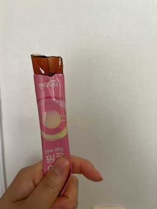 [인디닥터] 면역 생생 핑크 이뮨 젤리 — 4.5점을 준 리뷰어가 2022년 5월 올린 사용 사진