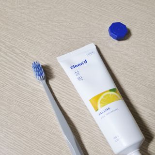 주식회사 클린디 [클린디]🌿민트향으로 상쾌하게, 단짝가글 + 맞춤 칫솔 + 치약 세트🦷 — 5점을 준 리뷰어가 2022년 1월 올린 사용 사진