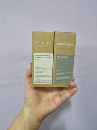 마리엔메이 히알루로닉스 세럼 + 청귤 흰목이버섯 추출물 세럼 — 5점을 준 리뷰어가 2021년 8월 올린 사용 사진