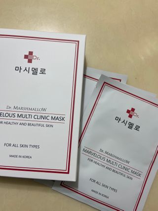 닥터마시멜로 마블러스 멀티 클리닉 마스크 — 5점을 준 리뷰어가 2021년 2월 올린 사용 사진
