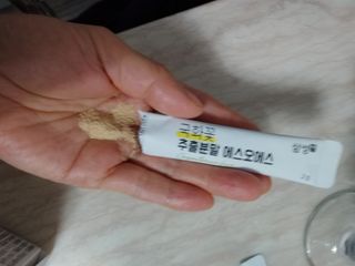체인미 국화꽃 추출분말 에스오에스 곡류효소 과일채소 17종 혼합 분말 스틱 — 5점을 준 리뷰어가 2021년 12월 올린 사용 사진