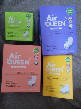 에어퀸 뉴브레스 유기농 생리대 4종 (팬티라이너 20P + 중형 10P + 대형 10P + 오버나이트 8P)_체험단 2차 — 4점을 준 리뷰어가 2024년 11월 올린 사용 사진