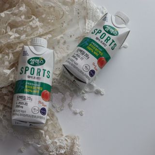 셀렉스스포츠 셀렉스 스포츠 웨이 프로틴 복숭아_ 330ml x 12팩 — 5점을 준 리뷰어가 2021년 4월 올린 사용 사진