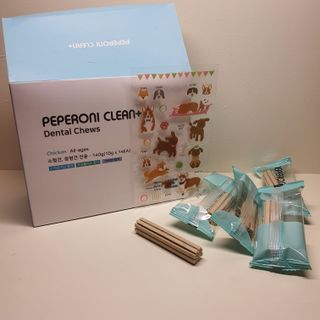 페페로니 클린플러스 덴탈치킨껌 10g x 14p — 5점을 준 리뷰어가 2021년 7월 올린 사용 사진