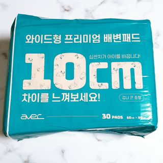 아베크 펫 와이드 프리미엄 대형 애견 강아지 배변 패드 30매 1팩 80g — 5점을 준 리뷰어가 2021년 7월 올린 사용 사진