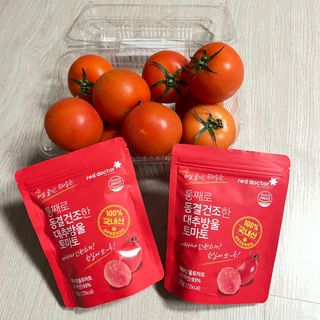 레드닥터 완숙토마토 + 통째로 동결건조한 대추방울토마토 — 5점을 준 리뷰어가 2022년 12월 올린 사용 사진