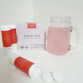 [슬림드랍 석류맛] 건기식 다이어트 보조제 겸 비타민 — 5점을 준 리뷰어가 2022년 1월 올린 사용 사진