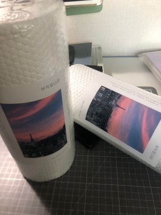 부직포나라 중금속유해물질ZERO 뜯어쓰는 주방 일회용수세미 60매 2매 — 5점을 준 리뷰어가 2022년 11월 올린 사용 사진