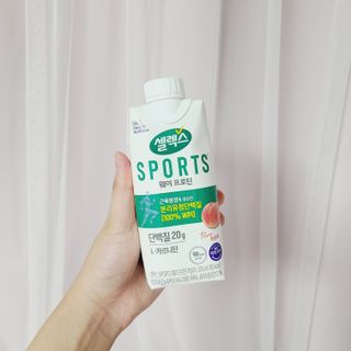 셀렉스스포츠 셀렉스 스포츠 웨이 프로틴 복숭아_ 330ml x 12팩 — 5점을 준 리뷰어가 2021년 11월 올린 사용 사진