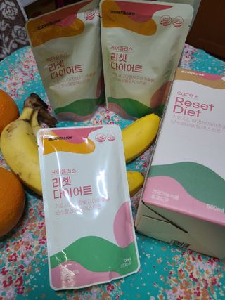 [경남제약헬스케어] 케어플러스 리셋 다이어트 청포도맛 100ml X 5포 (5일분) — 4점을 준 리뷰어가 2023년 4월 올린 사용 사진