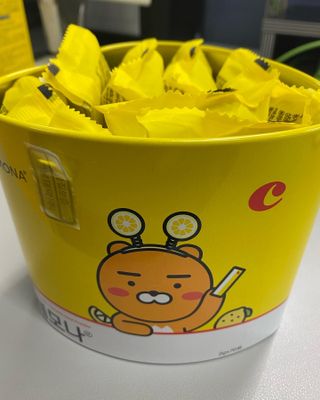 맛있는 비타민 습관 레모나 카카오프렌즈 에디션 — 5점을 준 리뷰어가 2021년 12월 올린 사용 사진