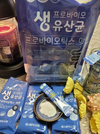 서울약사신협_프로바이오 생유산균 2.5g 160포 — 5점을 준 리뷰어가 2021년 7월 올린 사용 사진