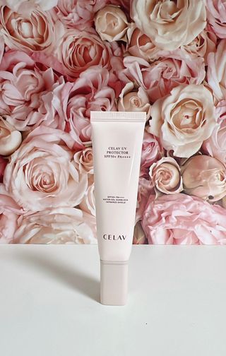 프리마인 선크림만 바꿨을 뿐인데 매일 물 2L챙겨먹고 기초케어 완벽하게 한 물빛피부 완성,셀라브UV프로텍터 — 5점을 준 리뷰어가 2023년 8월 올린 사용 사진