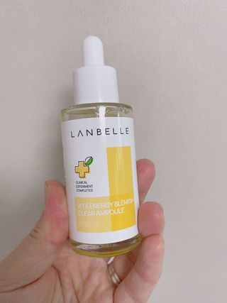 랑벨 비타 에너지 잡티 앰플 50ml 고농축 비타민, 저자극, 수분 촉촉, 미백 앰플 — 4점을 준 리뷰어가 2022년 4월 올린 사용 사진