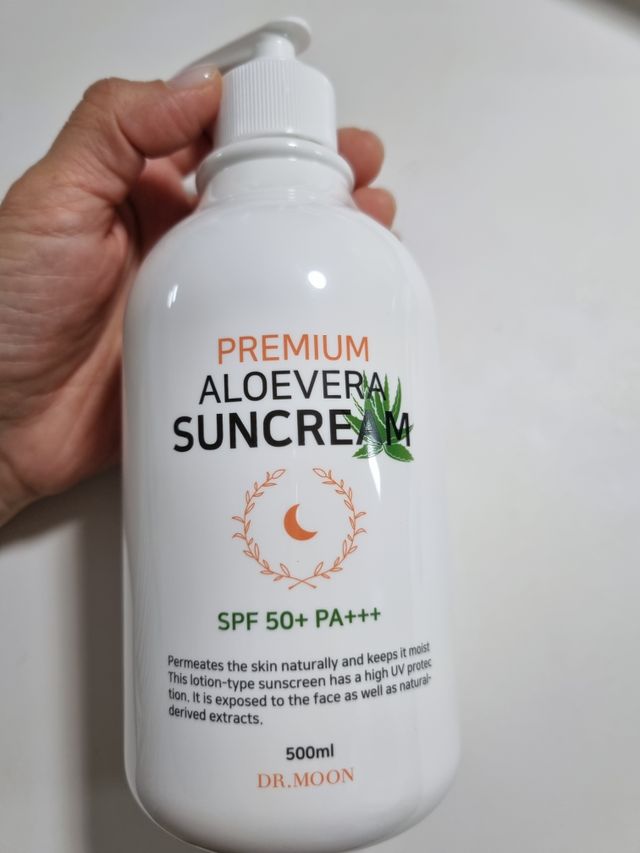 [닥터문] 프리미엄 알로에베라 선크림 500ml 리뷰 사진
