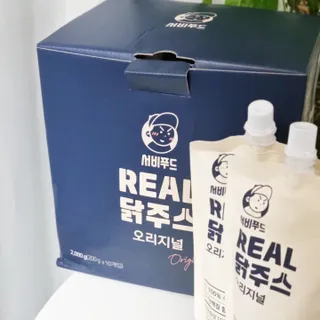 서비푸드 리얼 닭주스 오리지널 200g 1세트 10개입 — 5점을 준 리뷰어가 2022년 2월 올린 사용 사진