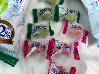 청포도캔디 복숭아캔디 — 5점을 준 리뷰어가 2022년 11월 올린 사용 사진
