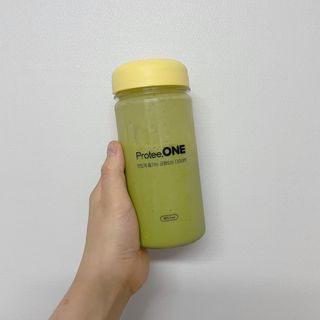 프로티원 단백질쉐이크 녹차맛 2주분 1통+보틀 — 2.5점을 준 리뷰어가 2021년 5월 올린 사용 사진