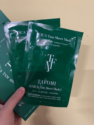 타포미 시카 탐 시트 마스크 27ml — 5점을 준 리뷰어가 2023년 1월 올린 사용 사진