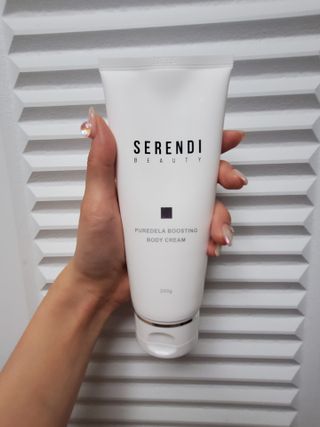 세렌디뷰티 퓨어델라 부스팅 바디크림 — 5점을 준 리뷰어가 2021년 8월 올린 사용 사진