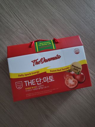 제이제이바이오 더단마토 프리미엄주스 100ml 30팩입 - 무설탕 스테비아 토마토즙 — 5점을 준 리뷰어가 2021년 11월 올린 사용 사진