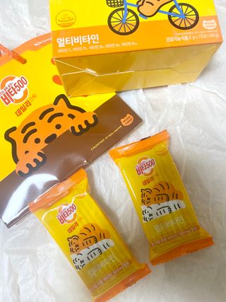 광동제약 [광동] 비타500데일리스틱 70포X2개 + 뚱랑이엽서 + 쇼핑백 증정 — 5점을 준 리뷰어가 2022년 11월 올린 사용 사진